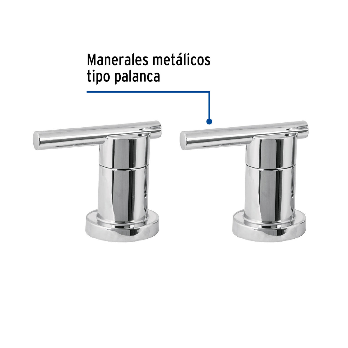 Juego manerales palanca para mezcladora, cromo, ELEMENT