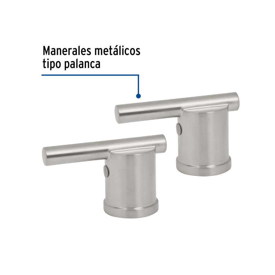 Juego manerales palanca para mezcladora bar, satín, ELEMENT