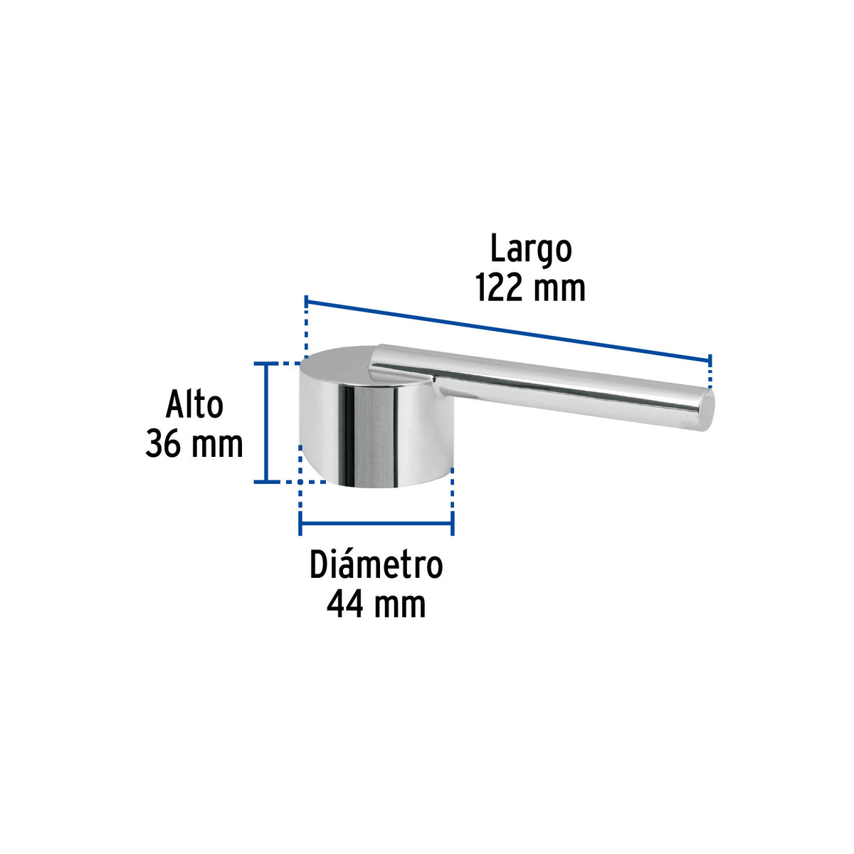 Maneral palanca para monomando de lavabo, cromo, ELEMENT