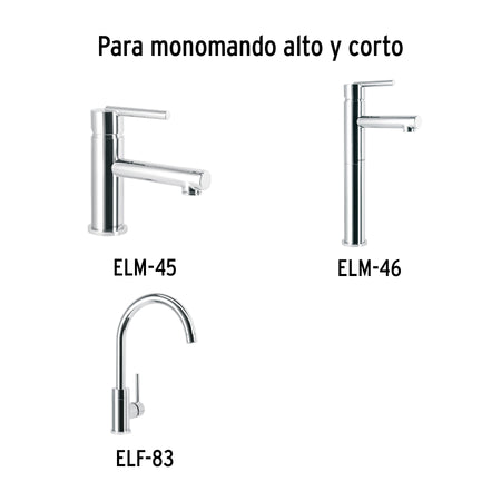 Maneral palanca para monomando de lavabo, cromo, ELEMENT