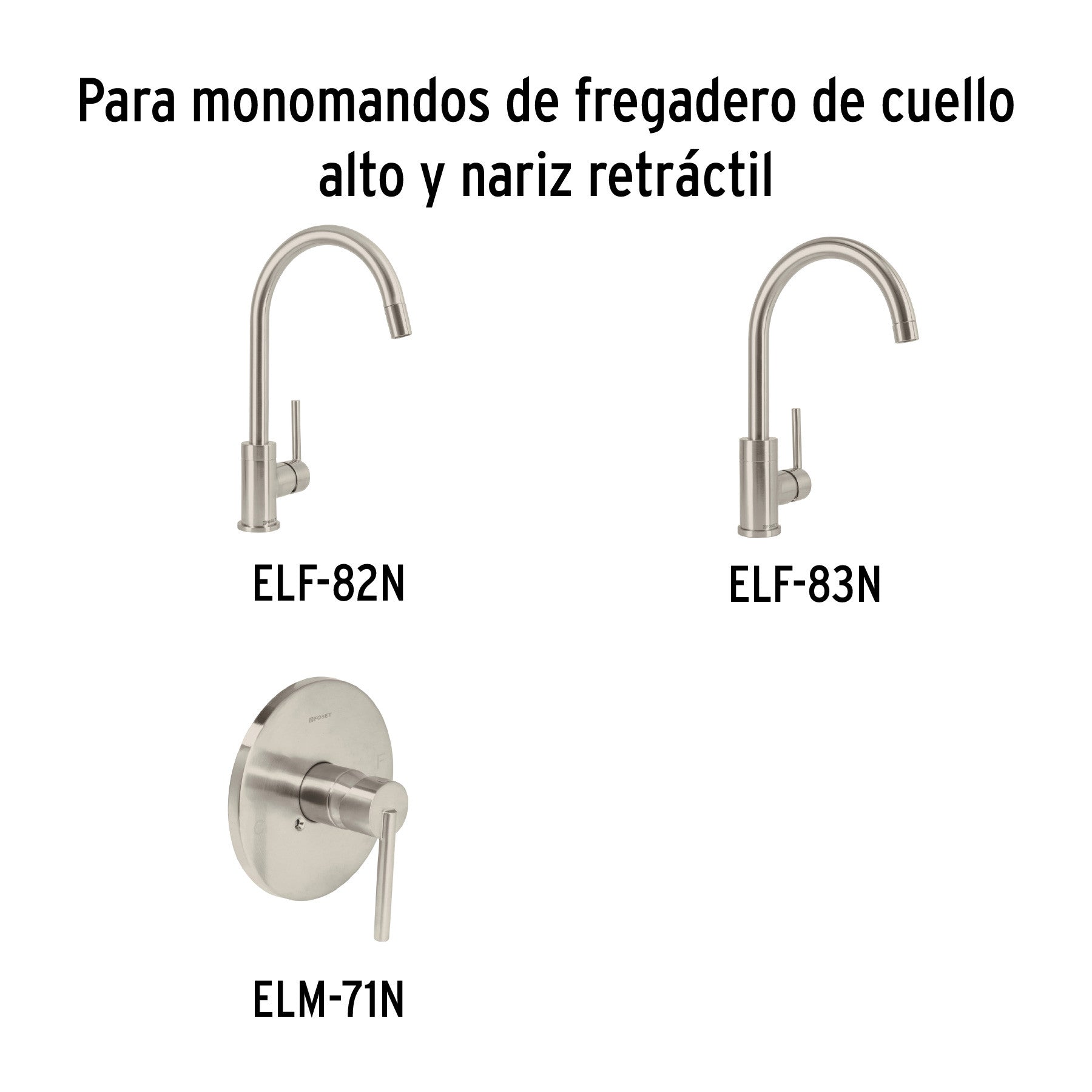Maneral palanca para monomando de fregadero, satín, ELEMENT