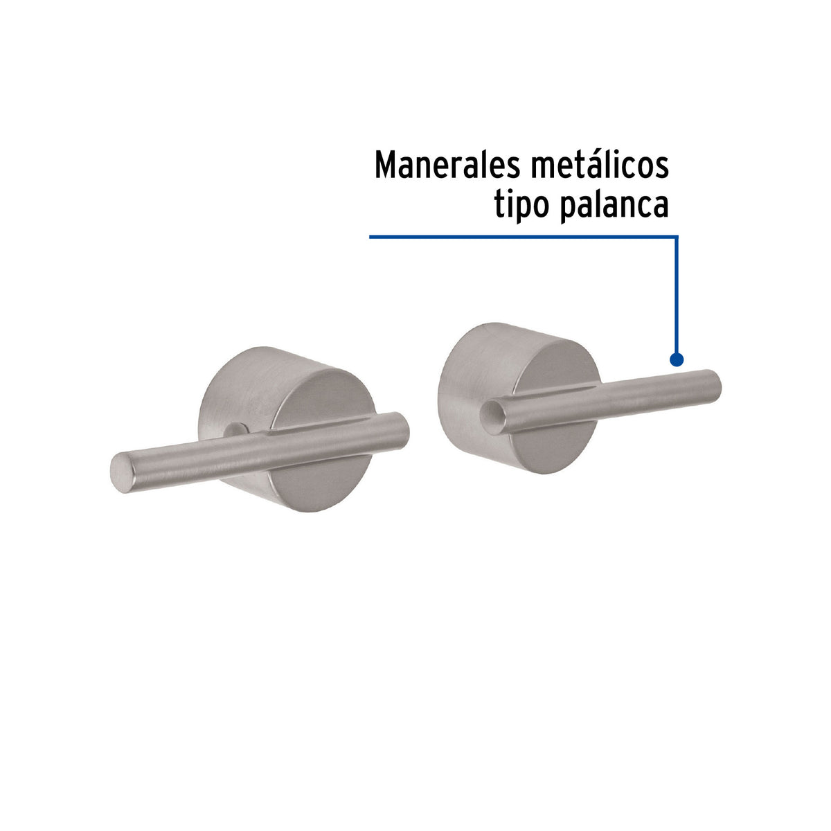 Juego manerales mezcladora de pared, lavabo, satín, ELEMENT