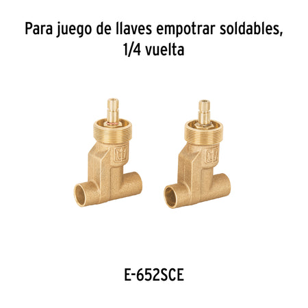 Juego de manerales de palanca para regadera cromo ELEMENT