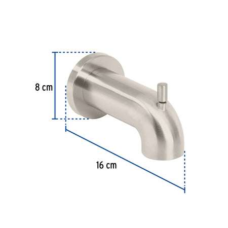 Salida de tina con desviador, satín, FOSET ELEMENT