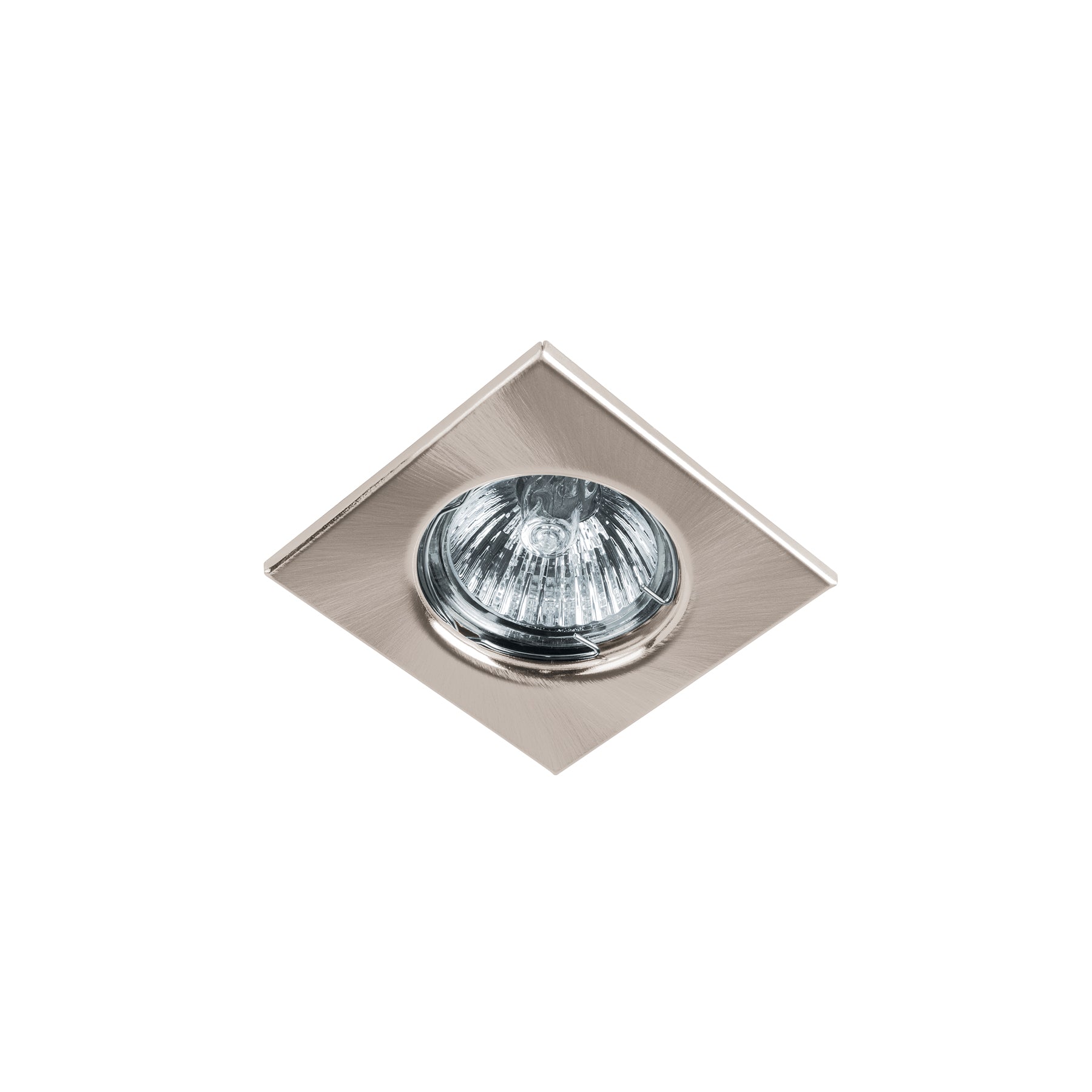 Luminario cuadrado satin spot fijo lampara no incluida