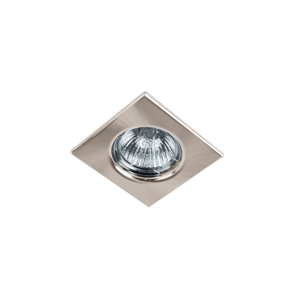 Luminario cuadrado satin spot fijo lampara no incluida