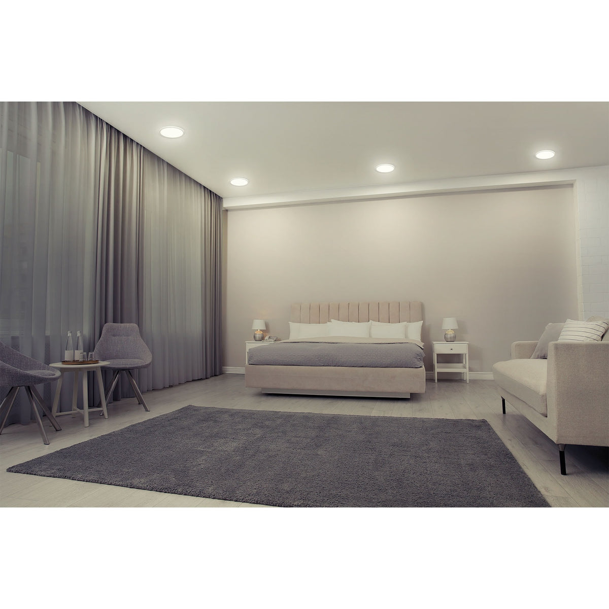 Luminario LED plafón 15W 6500K, ajustable, redondo, VOLTECK