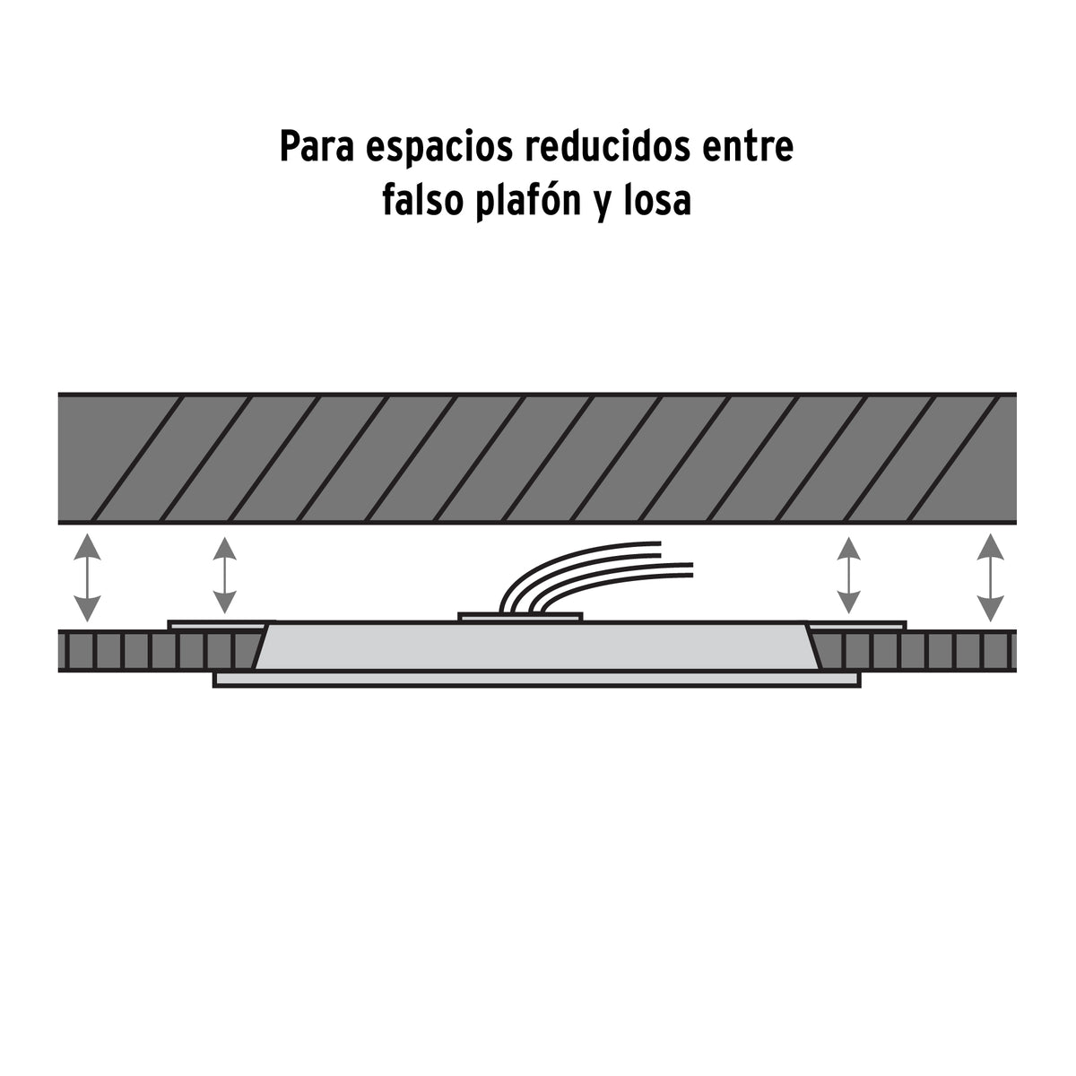 Luminario LED plafón 15W 6500K, ajustable, redondo, VOLTECK