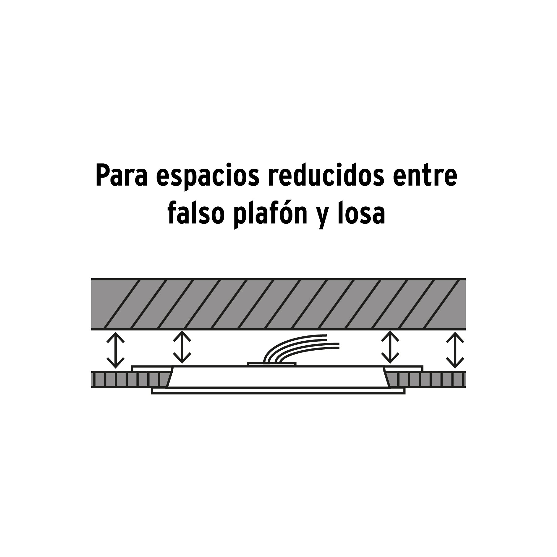 Luminario LED plafón 8W 6500K, ajustable, cuadrado, VOLTECK