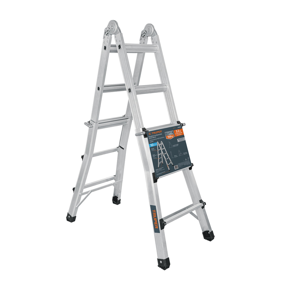 Multiescalera telescópica, 3.2 m, capacidad de carga 150 kg