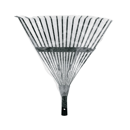 Escoba metálica para jardín, recta, 18 dientes, mango 48'