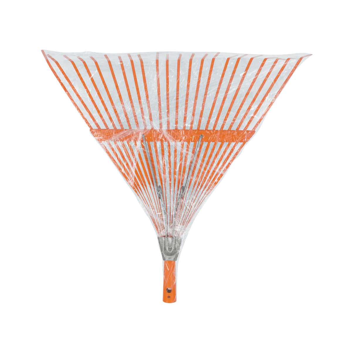 Escoba metálica para jardín, recta, 22 dientes, mango 48'