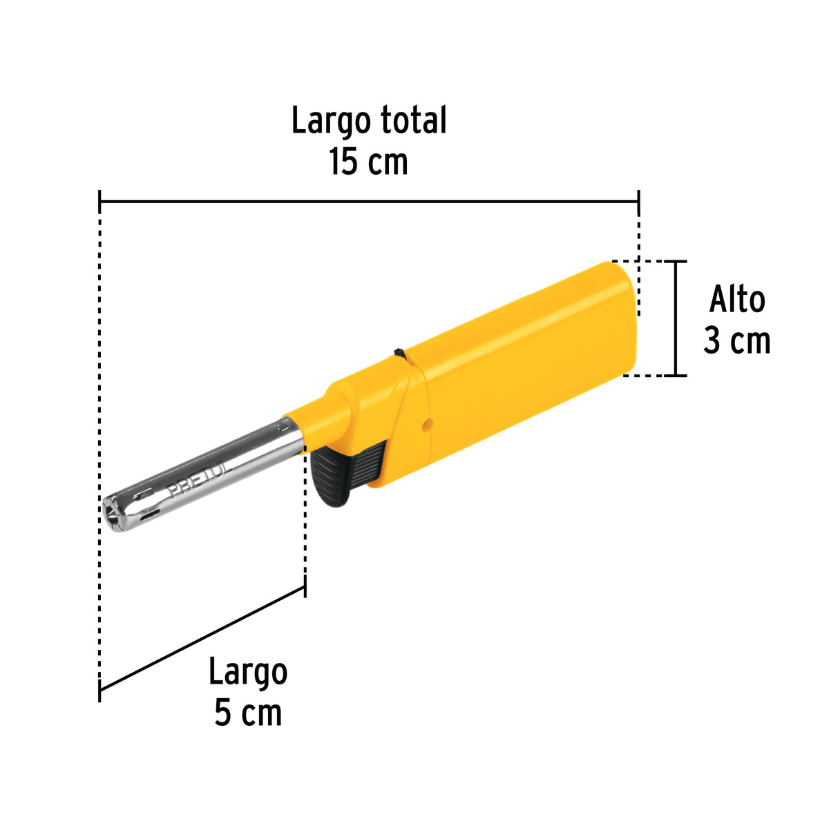 Mini encendedor para cocina, 13 cm, Pretul