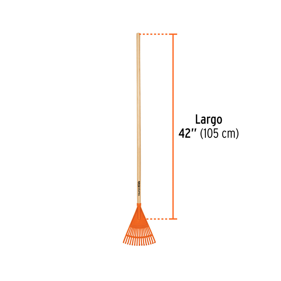 Escoba de jardín para niños con mango de 42', Truper