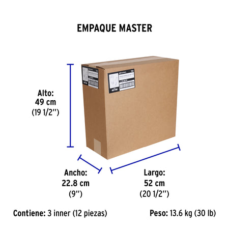 Extensión eléctrica uso rudo 10 m 2x16 AWG para 1 clavija