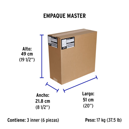 Extension electrica uso rudo 30 m 2x16 AWG para 1 clavija