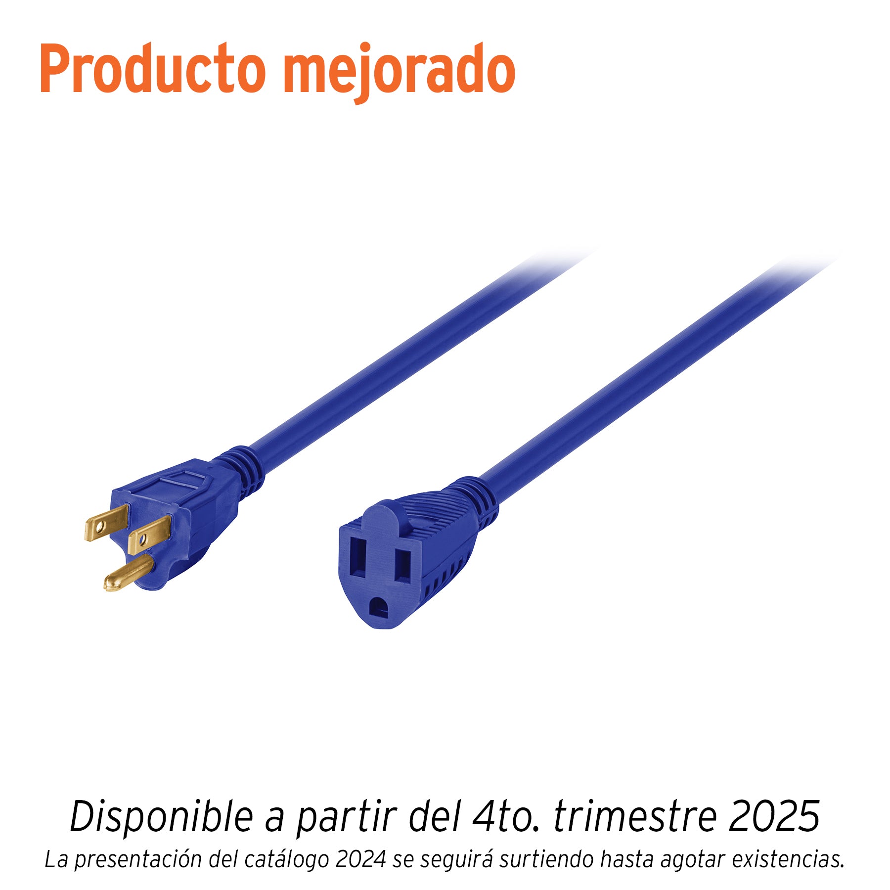Extensión de uso rudo aterrizada 6 m calibre 16, Volteck