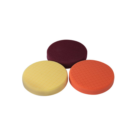 Juego de 3 esponjas para pulir de 7" hook and loop TRUPER