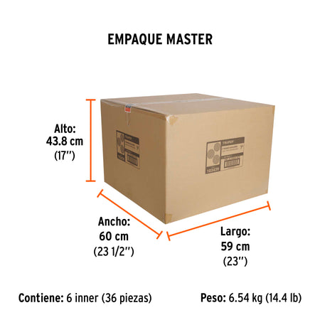 Juego de 3 esponjas para pulir de 7" hook and loop TRUPER