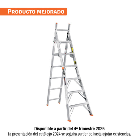 Escalera convertible tipo ll 13 escalones TRUPER