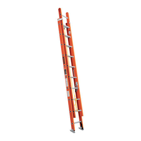 Escalera de extension tipo II 20 peldanos fibra de vidrio