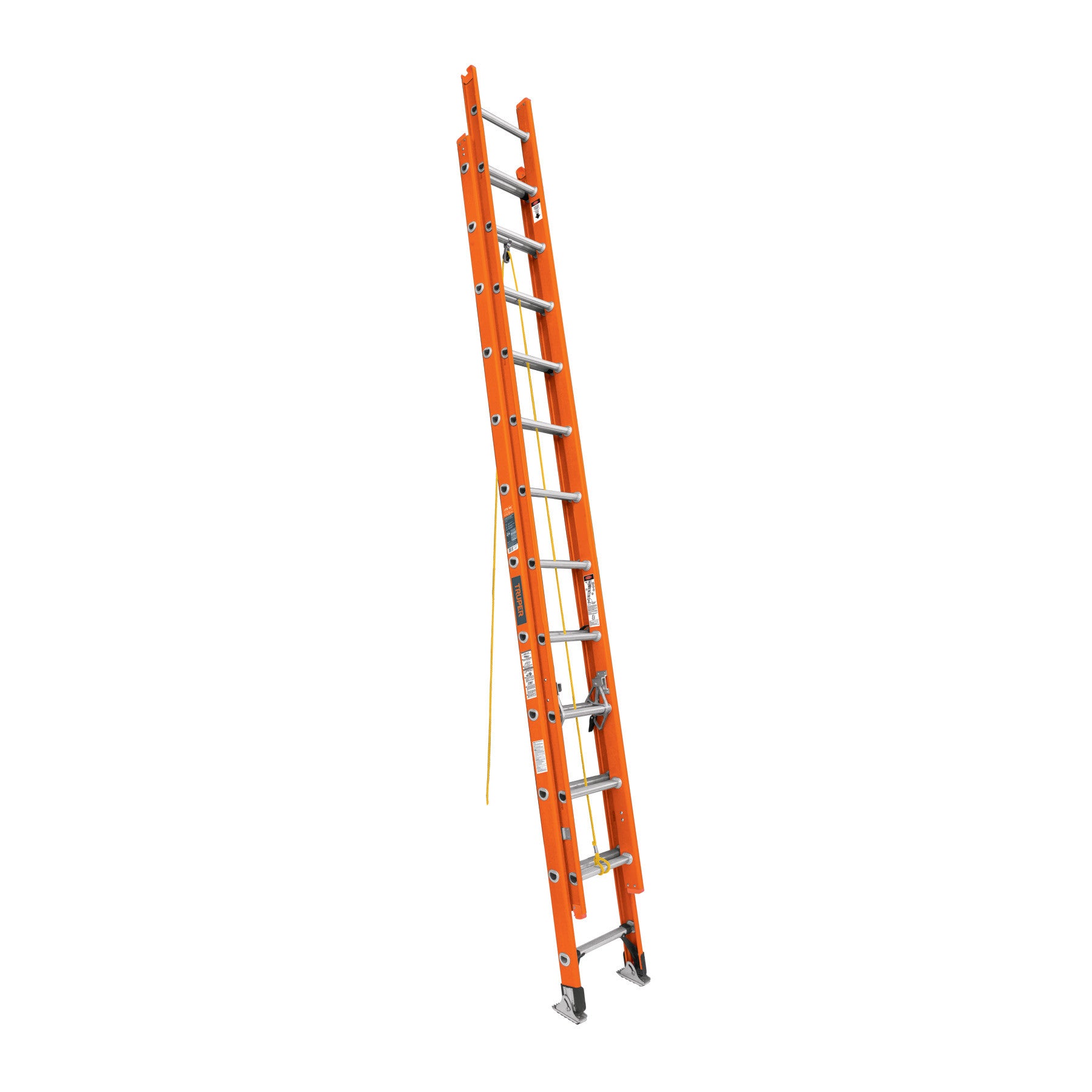 Escalera de extension tipo II 24 peldanos fibra de vidrio