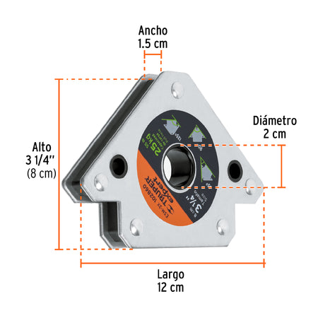 Escuadra magnetica para soldar de carga EXPERT 25 kg
