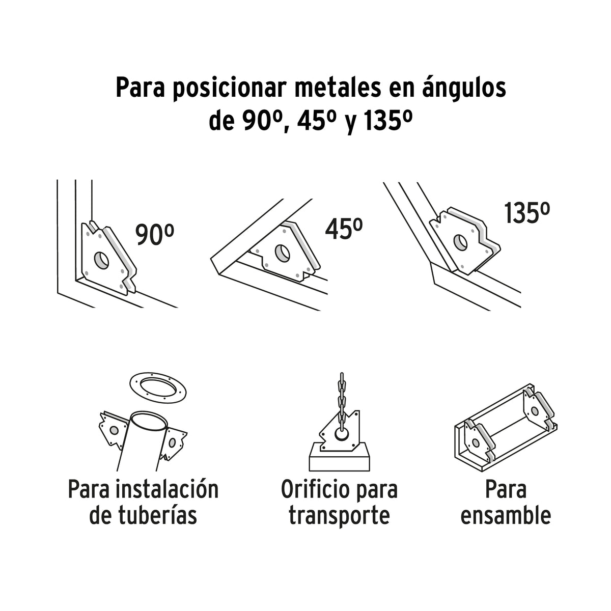 Escuadra magnetica para soldar de carga EXPERT 25 kg