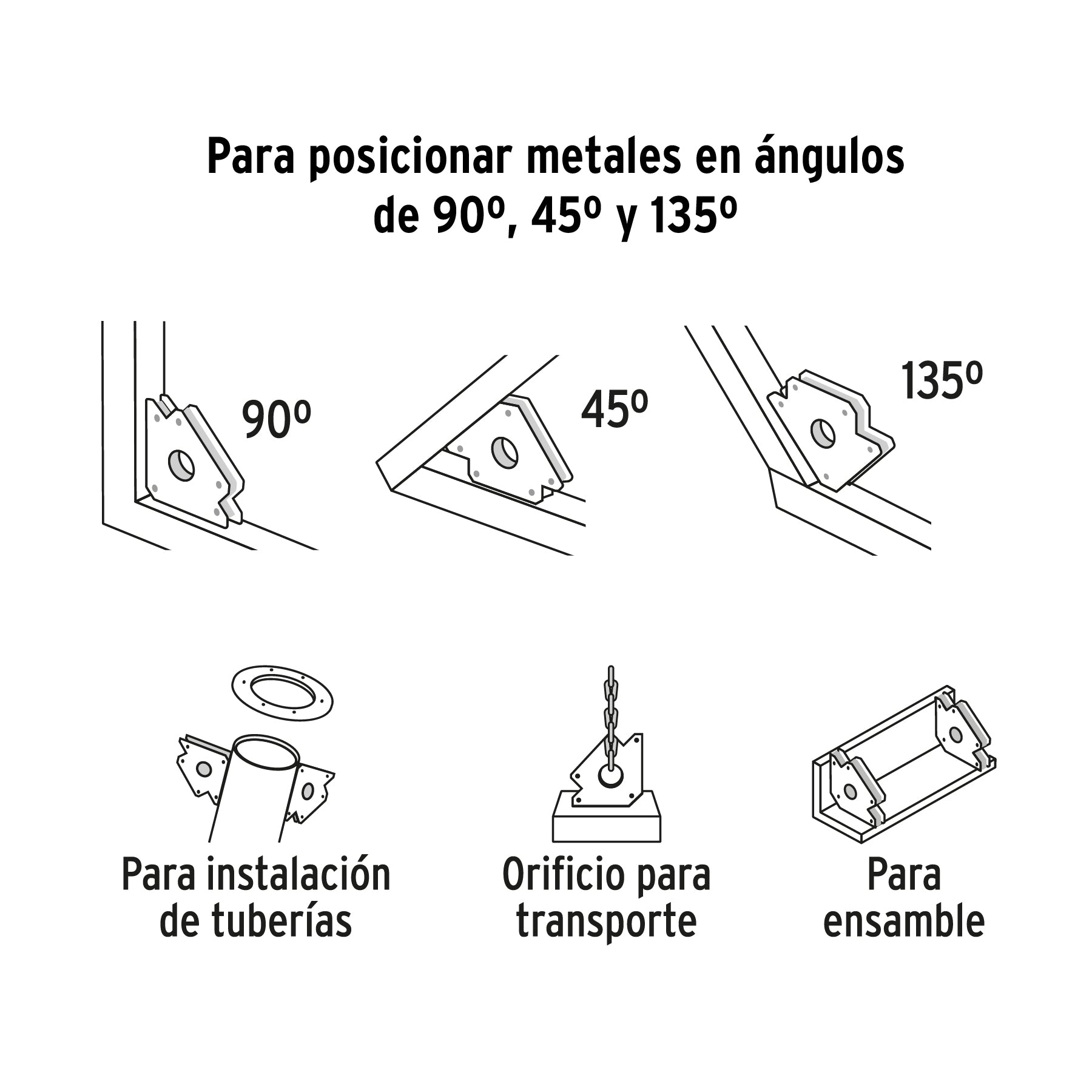 Escuadra magnetica para soldar de carga EXPERT 25 kg