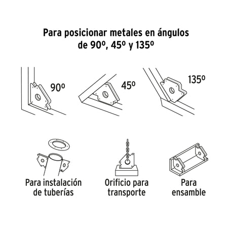Escuadra magnetica para soldar de carga EXPERT 25 kg