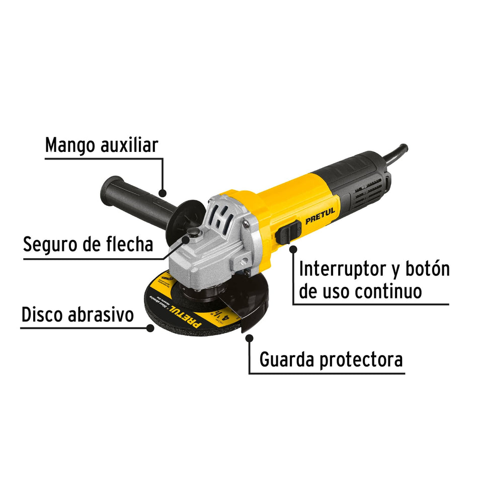 Esmeriladora angular PRETUL 550W