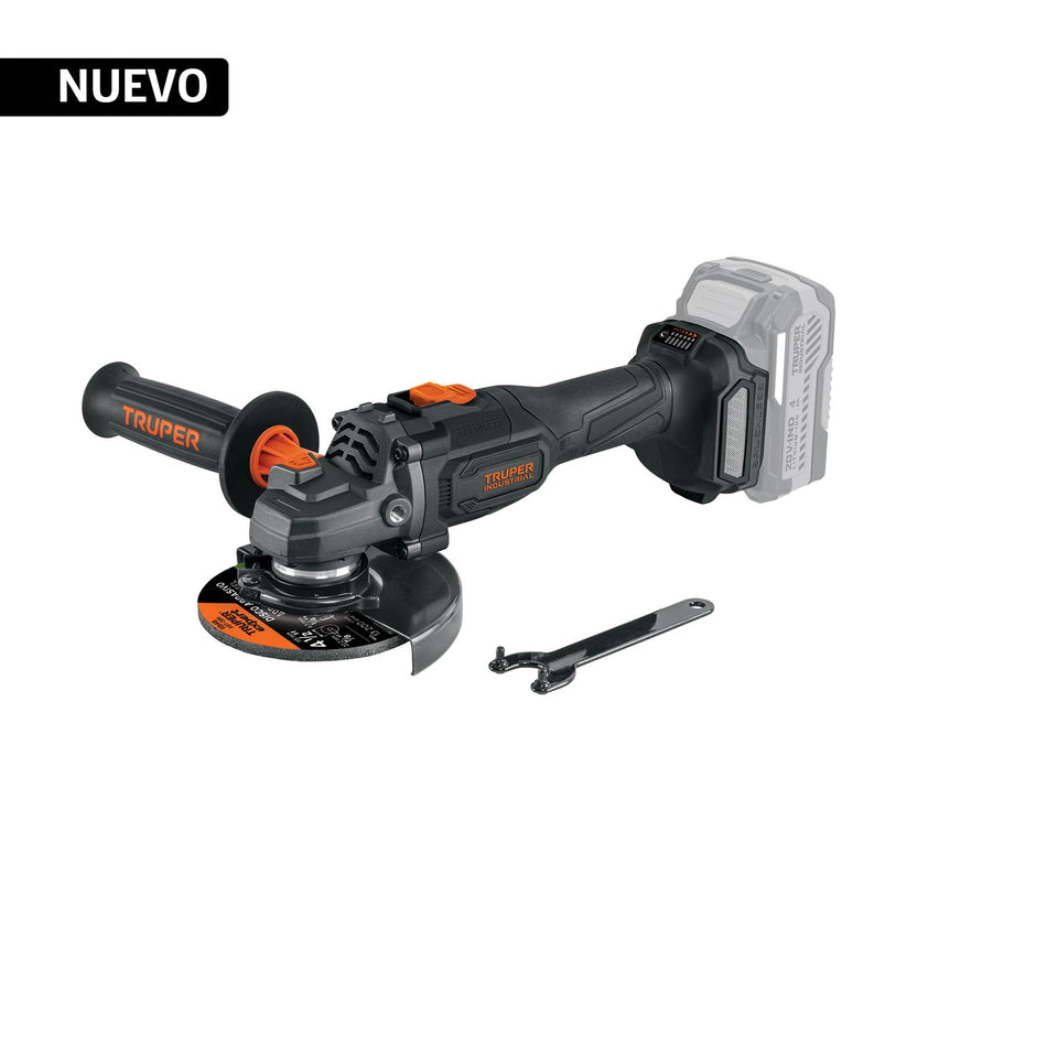 Esmeriladora 4-1/2", 20V, sin accesorios, INDUSTRIAL