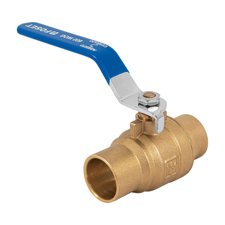 Valvula de esfera de laton soldable alta presion 1"