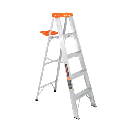 Escalera de tijera tipo ll 4 peldanos y bandeja Truper