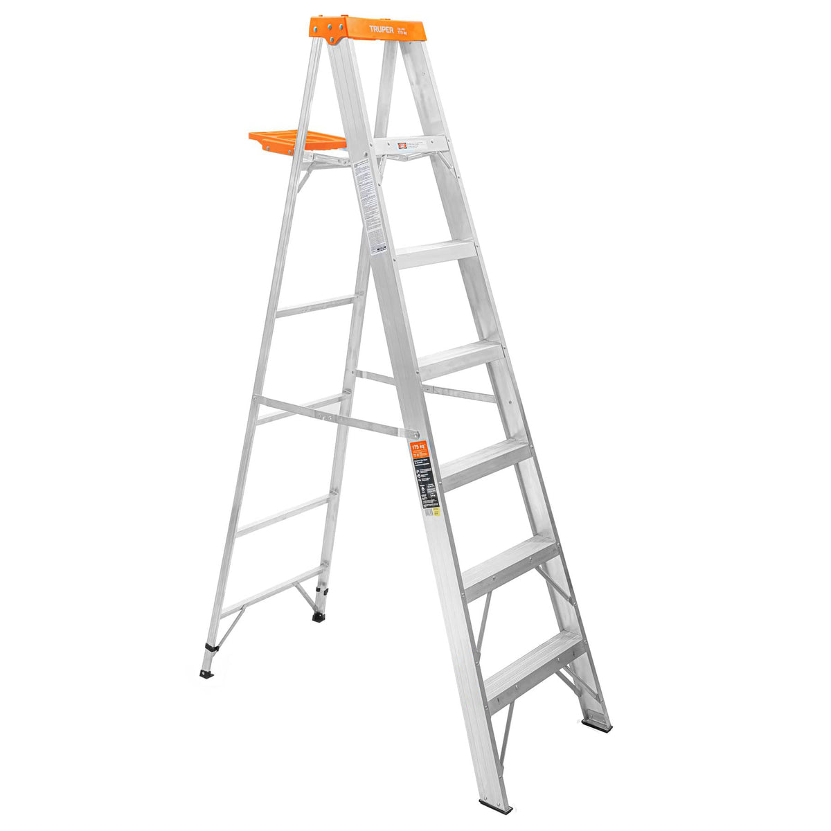 Escalera de tijera tipo II 6 peldanos y bandeja Truper