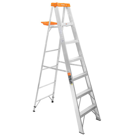 Escalera de tijera tipo II 6 peldanos y bandeja Truper