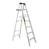 Escalera de tijera tipo III 6 escalones y bandeja, PRETUL