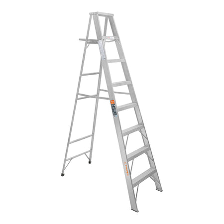Escalera de tijera 100% aluminio tipo ll 7 peldanos Truper
