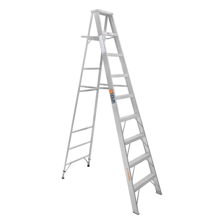 Escalera de tijera 100% aluminio tipo ll 8 peldanos Truper