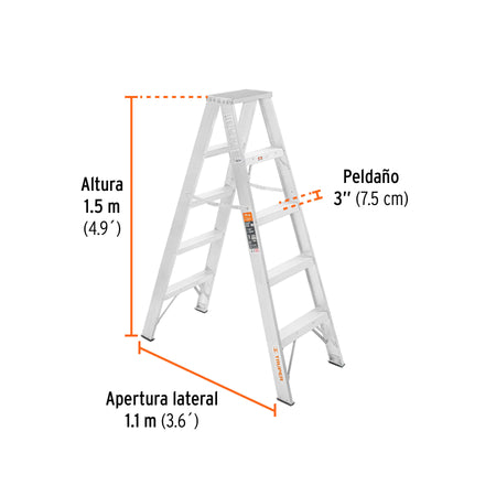 Eje corto para carretillas 1 llanta EXPERT TRUPER y PRETUL
