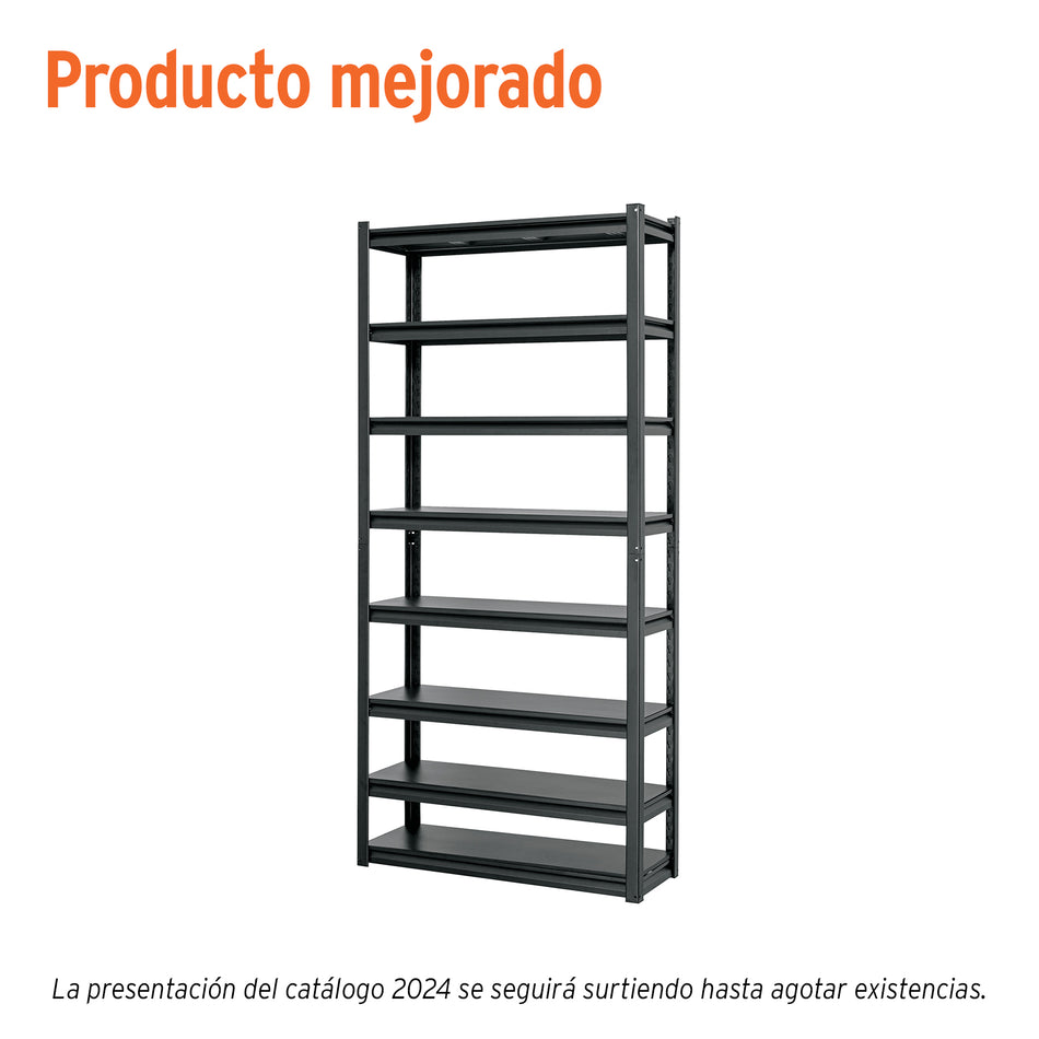 Estante metalico capacidad 80 Kg180x30x85 TRUPER 8 repisas