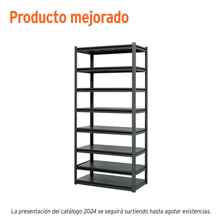 Estante metalico capacidad 80 Kg180x45x85 TRUPER 8 repisas