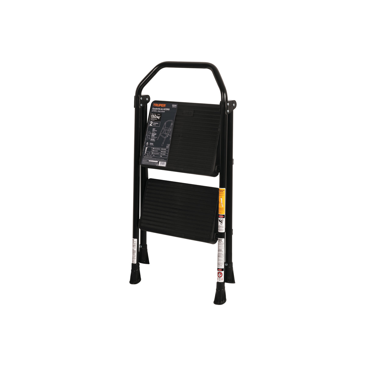 Escalera tubular plegable 2 peldanos Truper
