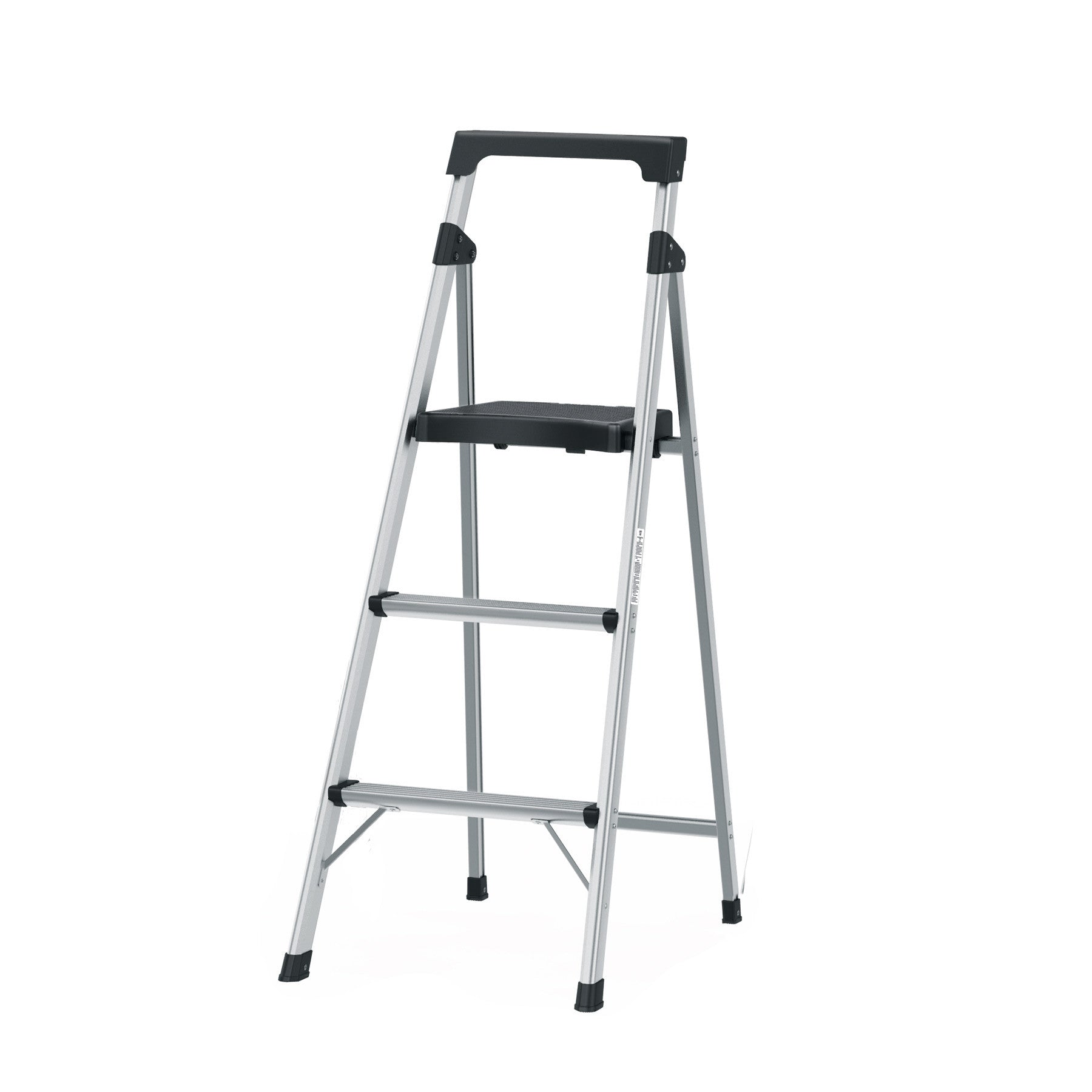 Escalera tubular plegable 3 peldanos aluminio Truper