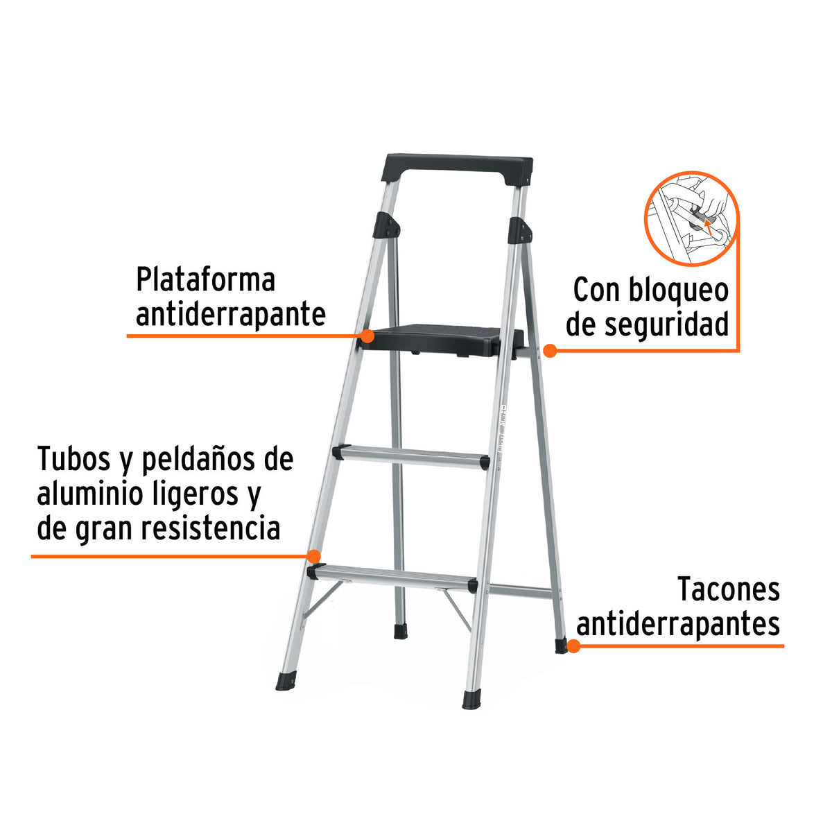 Eje corto para carretillas 1 llanta EXPERT TRUPER y PRETUL