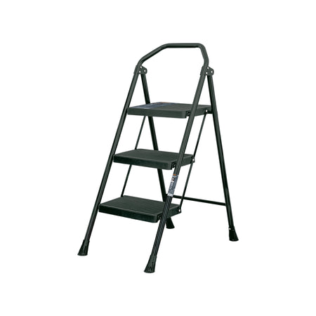 Escalera tubular, plegable, peldaños, Pretul Escalera tubular, plegable, 3 peldaños
