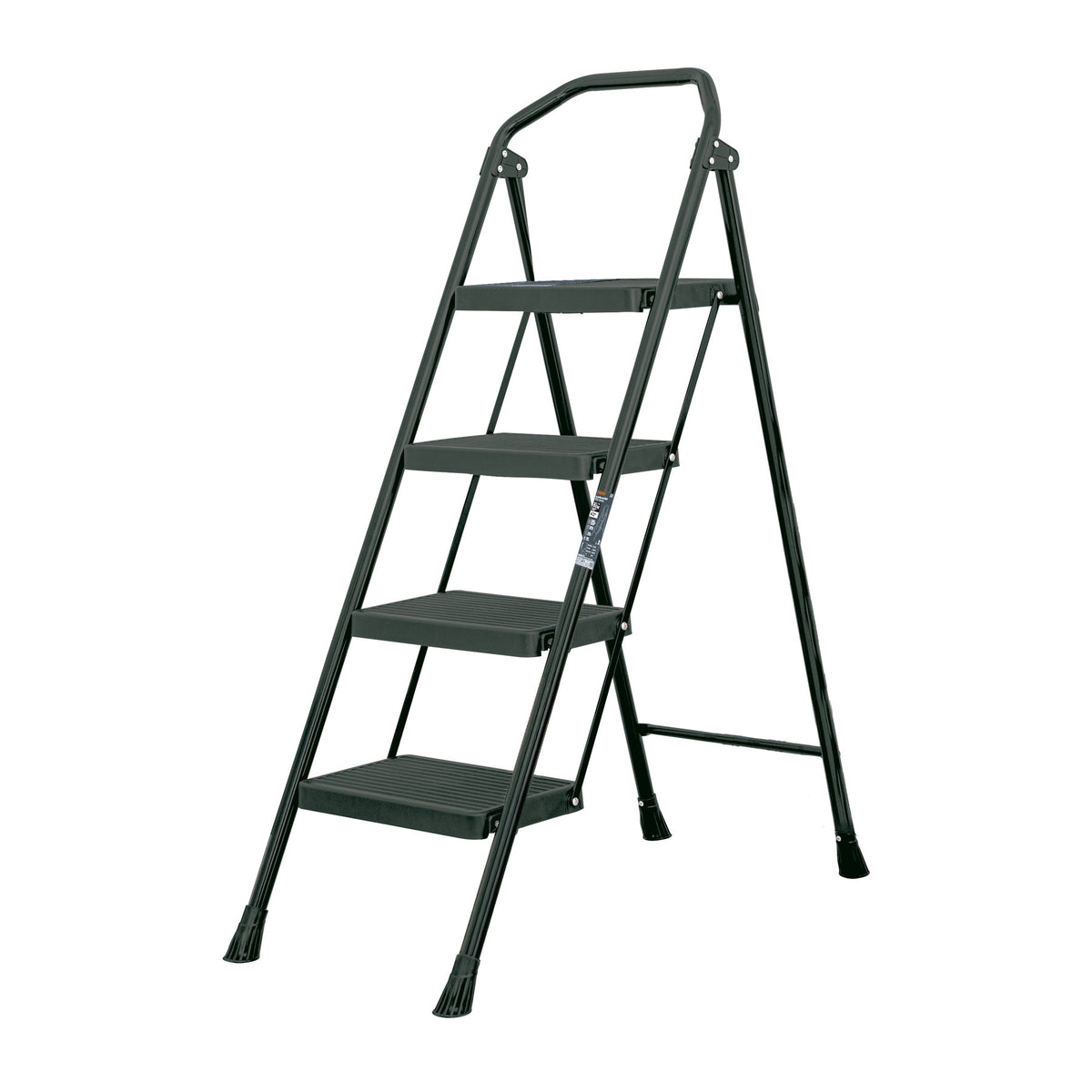 Escalera tubular, plegable, peldaños, Pretul Escalera tubular, plegable, 4 peldaños