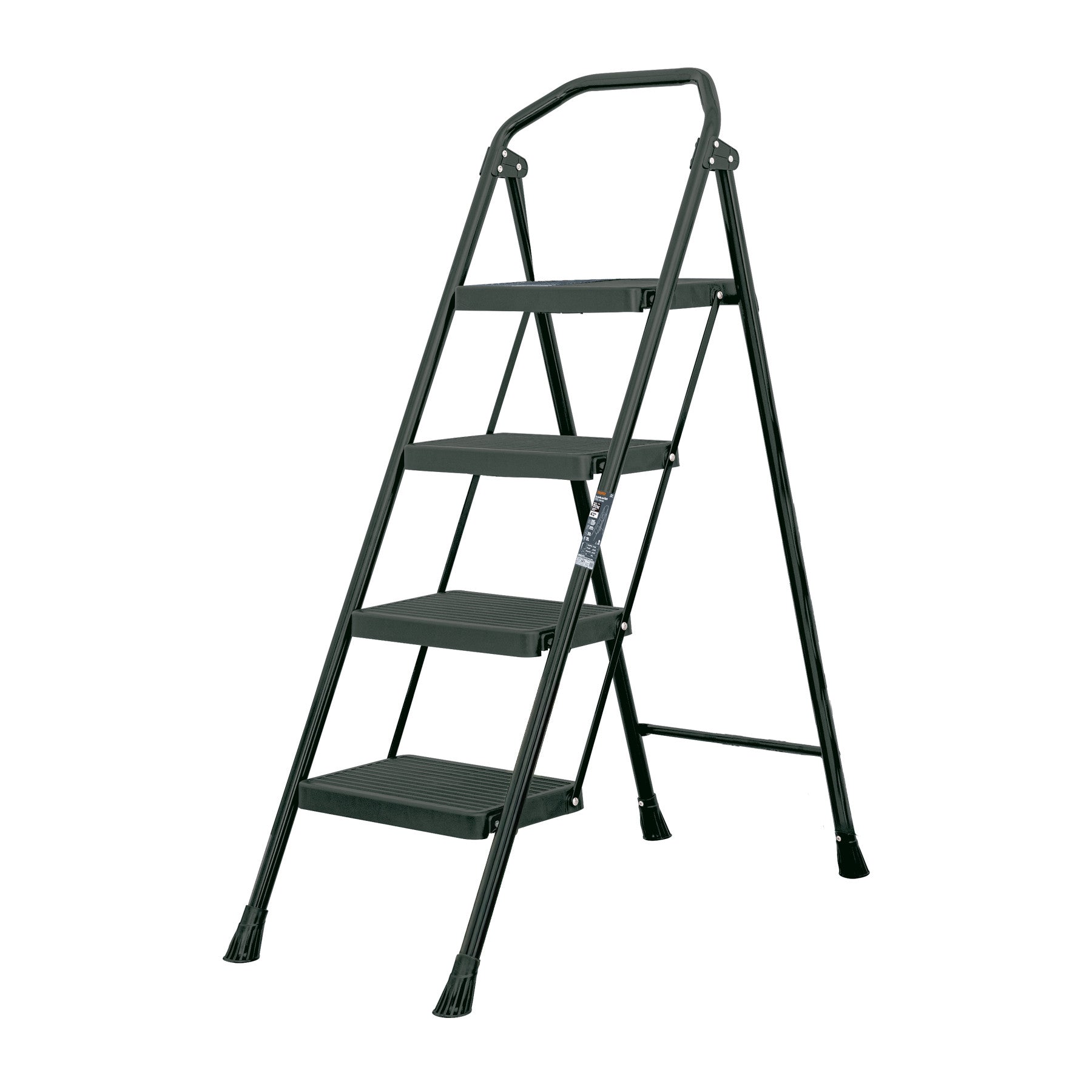 Escalera tubular, plegable, peldaños, Pretul Escalera tubular, plegable, 4 peldaños