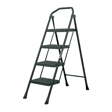 Escalera tubular, plegable, peldaños, Pretul Escalera tubular, plegable, 4 peldaños
