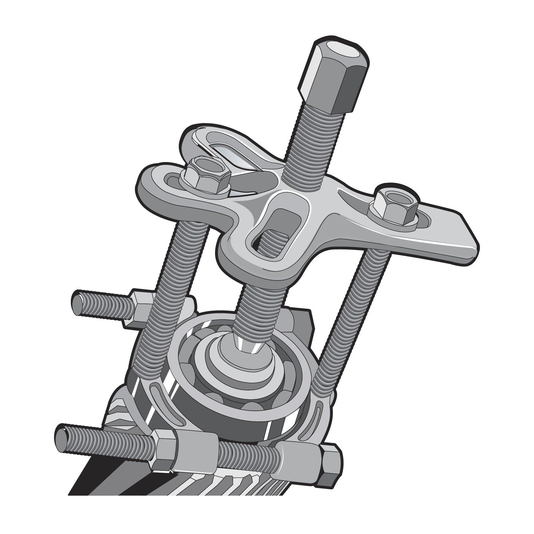 Extractor de baleros de 25 a 62 mm, Truper 25 a, 62 mm